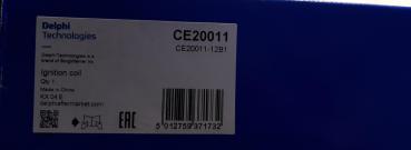 DELPHI Zündspule CE20011-12B1 für PEUGEOT FIAT CITROËN FIORINO QUBO - 4Polig